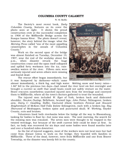 columbia county calamity - Columbia County Historical and