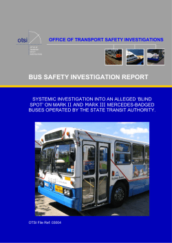 Blind Spot - Office of Transport Safety Investigations