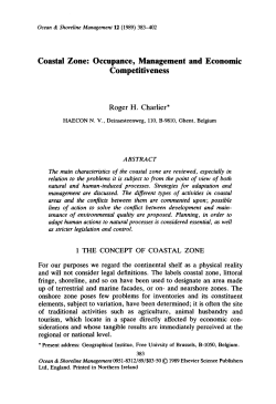 Coastal Zone: Occupance, Management and Economic