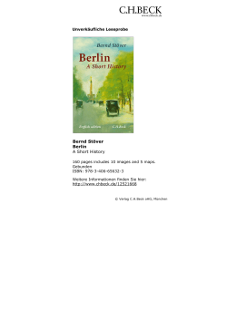 Bernd St&ouml;ver Berlin A Short History