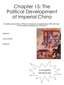 Chapter 15: The Political Development of