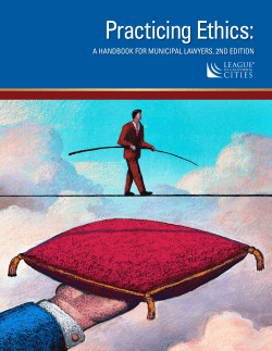 Practicing Ethics - League of California Cities