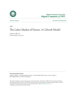 The Labor Market of Nurses: A Cobweb Model