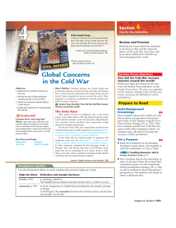 Global Concerns in the Cold War