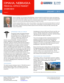 Omaha Medical Office Market Overview Volume 2