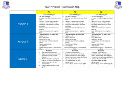 French-Curriculum Map Y7