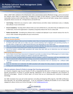 SAM - En Pointe Technologies