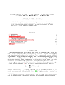 MOLLIFICATION OF THE FOURTH MOMENT OF AUTOMORPHIC L
