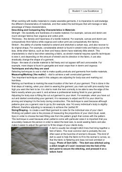 Knowing Sewing- Achievement Standard 91060