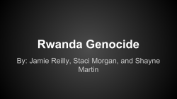 Rwanda Genocide - Nutley Public Schools