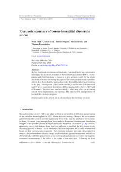Electronic structure of boron-interstitial clusters in silicon