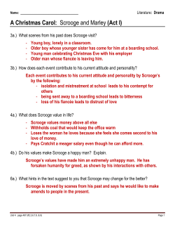 A Christmas Carol: Scrooge and Marley (Act I)