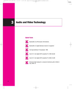 3 Audio and Video Technology - McGraw Hill Higher Education