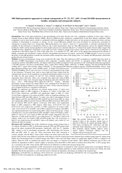 AB MR Multi-parametric approach to evaluate osteoporosis