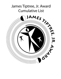 James Tiptree, Jr. Award Cumulative List 2011