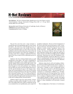 Untitled [Isabel DiVanna on The Terror of Natural Right - H-Net