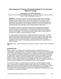 A New Approach To Derive A Productivity Model for the