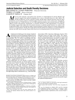 Judicial Selection and Death Penalty Decisions
