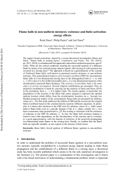 Flame balls in non-uniform mixtures: existence and finite activation