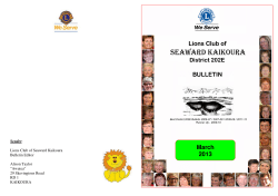 March 2013 - Lions Clubs New Zealand
