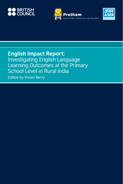 English Impact Report: Investigating English Language Learning
