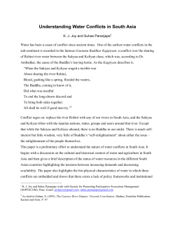 Understanding Water Conflicts in South Asia