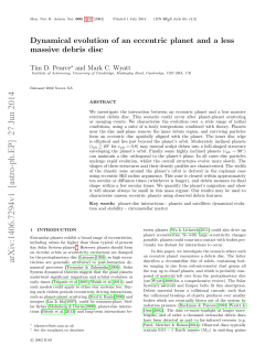 Dynamical evolution of an eccentric planet and a less massive