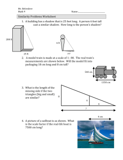 Similarity Problems Worksheet