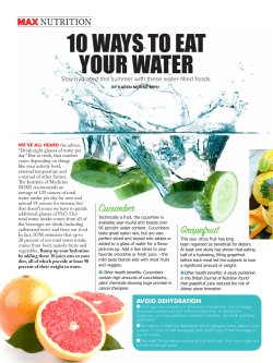 10 WAYS TO EAT YOUR WATER