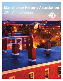 2014 Manchester Historic Association Annual Report