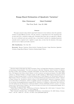Range-Based Estimation of Quadratic Variation