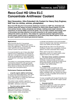Reco-Cool HD Ultra ELC Concentrate Antifreeze/ Coolant