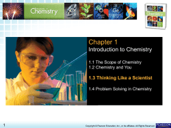 1.3 Thinking Like a Scientist