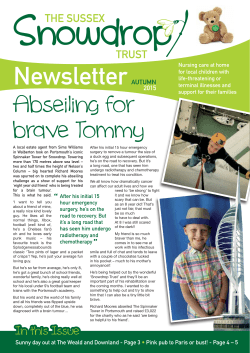 Sussex Snowdrop Autumn Newsletter 2015