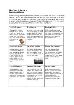 Sky, Year 4, Spring 1 Learning at home The following learning has