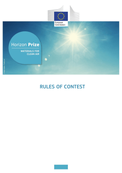 rules of contest - European Commission
