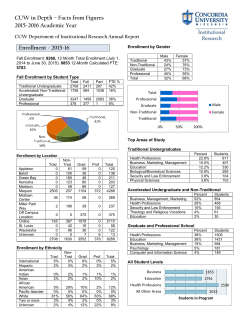 Facts from Figures - Concordia University Wisconsin