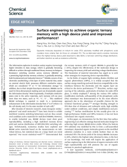 Surface engineering to achieve organic ternary