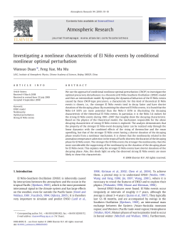 Investigating a nonlinear characteristic of El Ni&ntilde;o events by