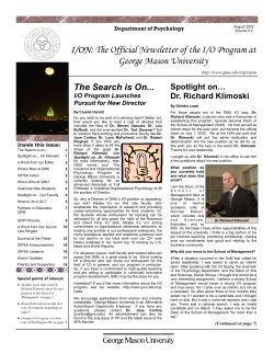 Summer 2002 - George Mason University