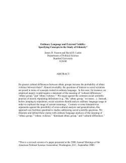 Ordinary Language and External Validity