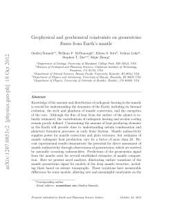 Geophysical and geochemical constraints on geoneutrino fluxes