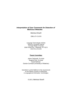 Interpretation of User Comments for Detection