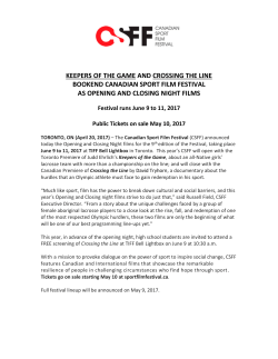 pdf - Canadian Sport Film Festival