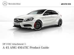 A 45 AMG 4MATIC Product Guide