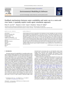 Feedback mechanisms between water availability and water use in