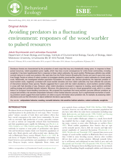 Avoiding predators in a fluctuating environment