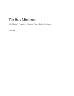 The Bare Minimum