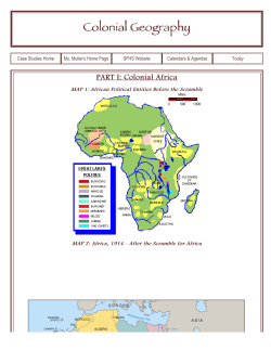 Colonial Geography - AP European history with Mrs. Ramirez