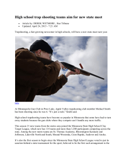 High school trap shooting teams aim for new state meet